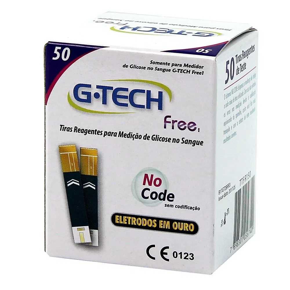 Tiras Reagentes Free1 50 Unidades G-Tech