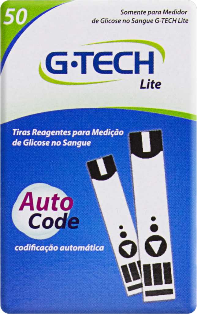 Tiras Reagentes Free Lite 50 Unidades G-Tech