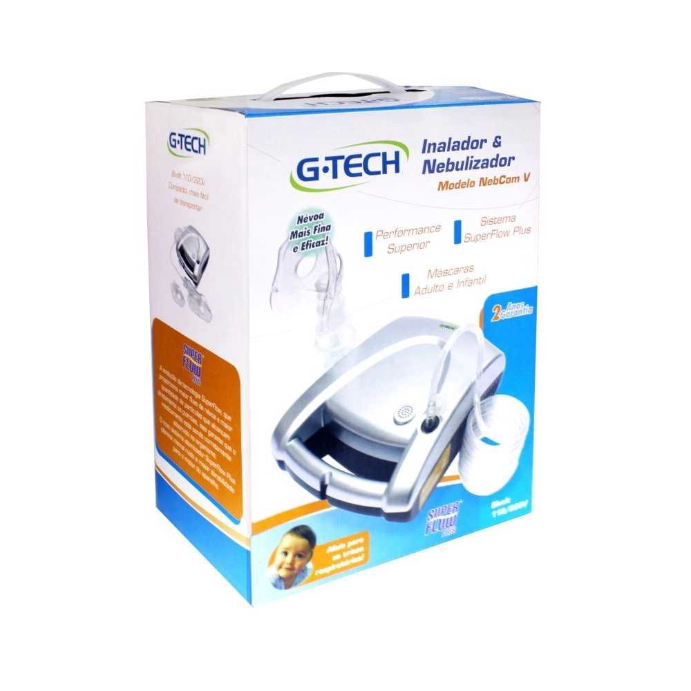 Nebulizador Inalador NEBCOM V G-Tech