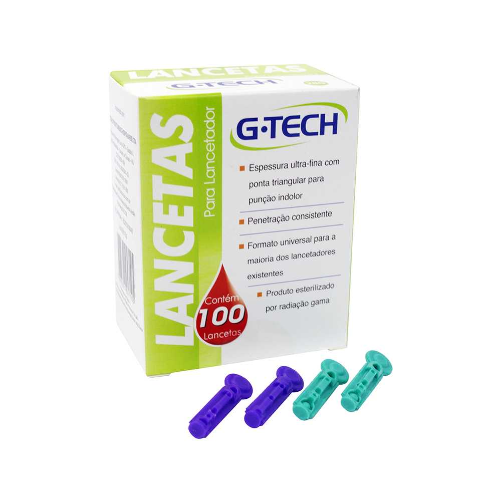 Lancetas 100 Unidades G-Tech