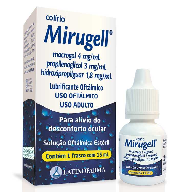 Mirugell Solução Oftálmica 15ml