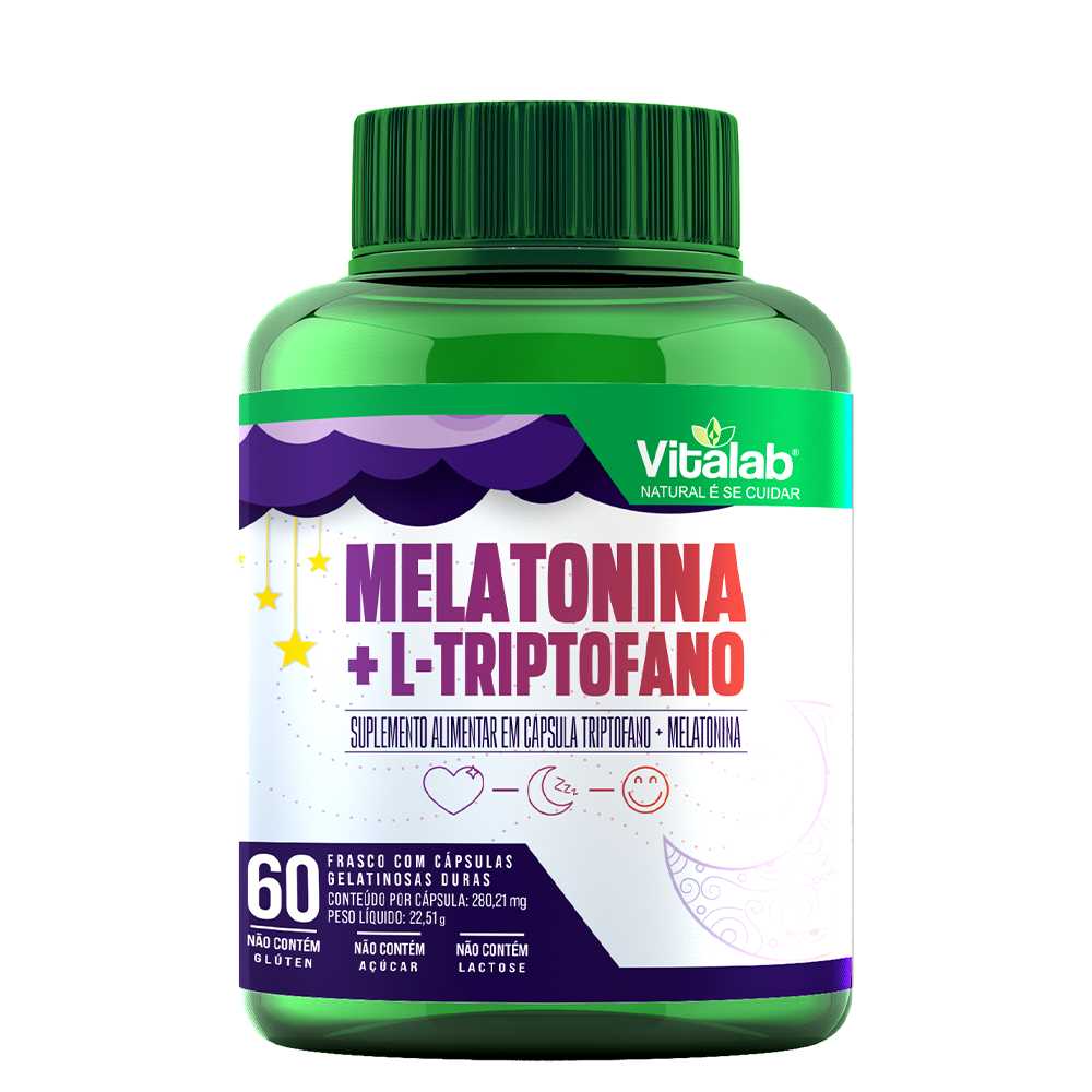 Melatonina+L-Triptofano 60 Cápsulas - Vitalab