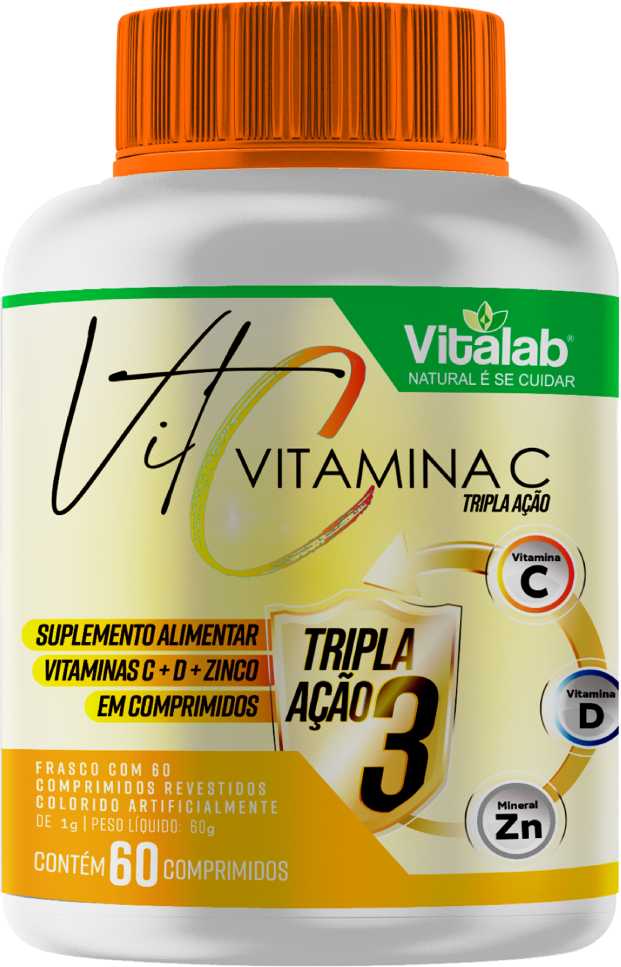 Vitamina C D+Zinco 60 Comprimidos - Vitalab