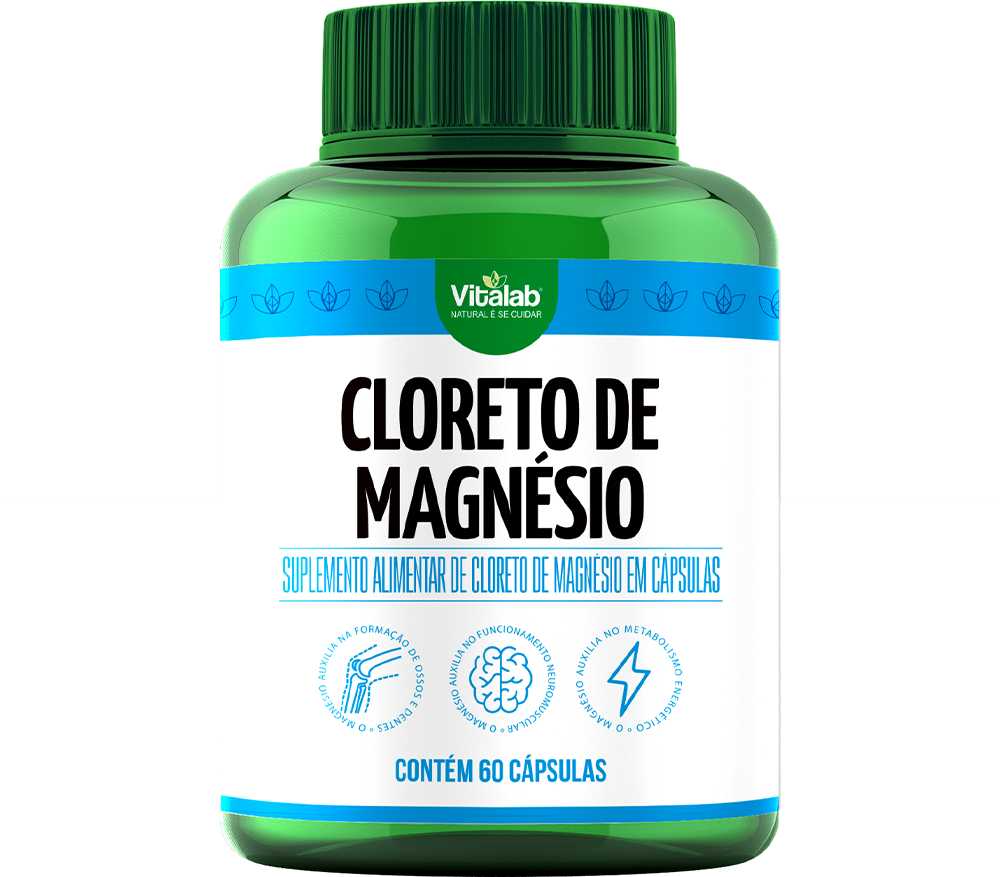 Cloreto de Magnésio 60 Cápsulas - Vitalab