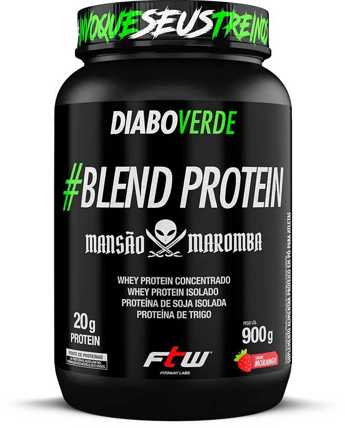Diabo Verde Blend Protein 900g Morango-FTW