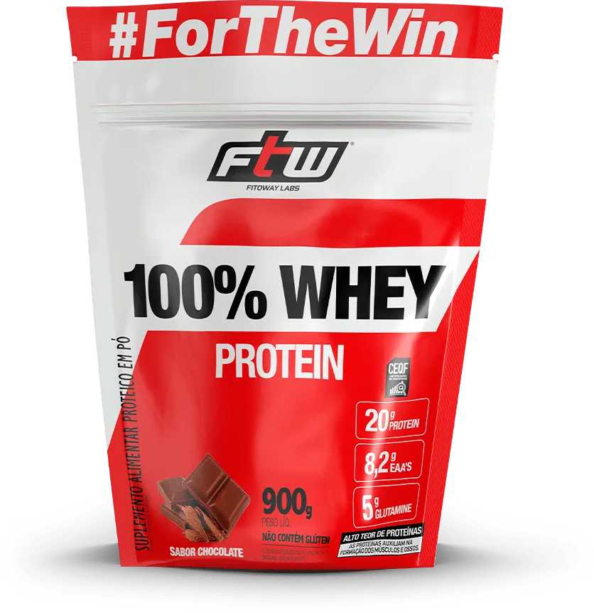 100% Whey Protein Chocolate 900g Refil-FTW