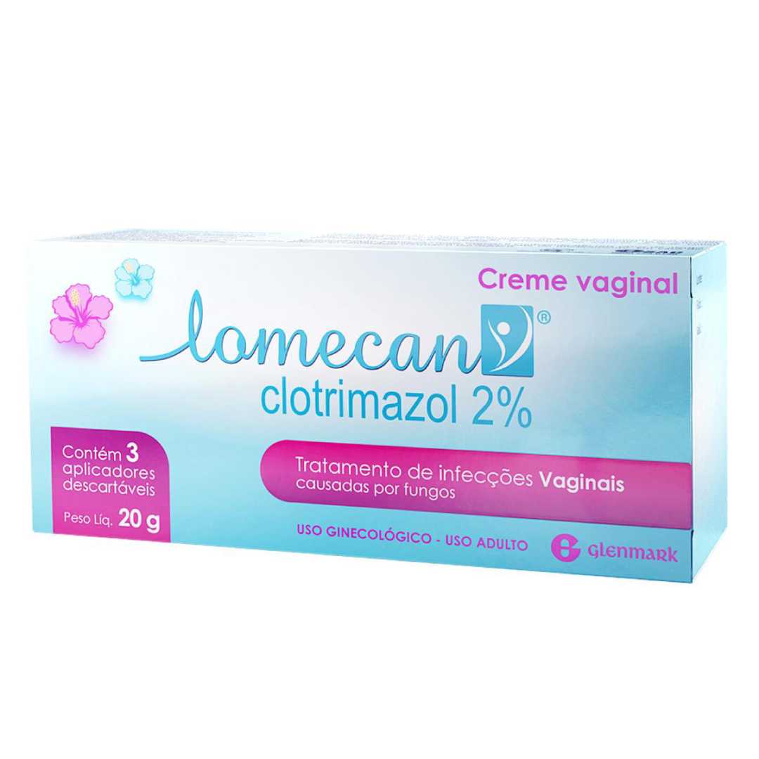 Lomecan 2% Creme Vaginal 20g+3 Aplicadores