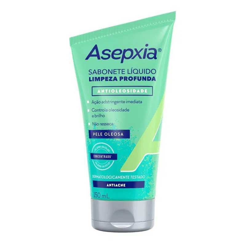 Asepxia Sabonete Líquido  150ml Limpeza Profunda