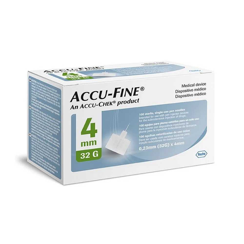 AGULHA ACCU-FINE 4MMX0,23MM 100UN