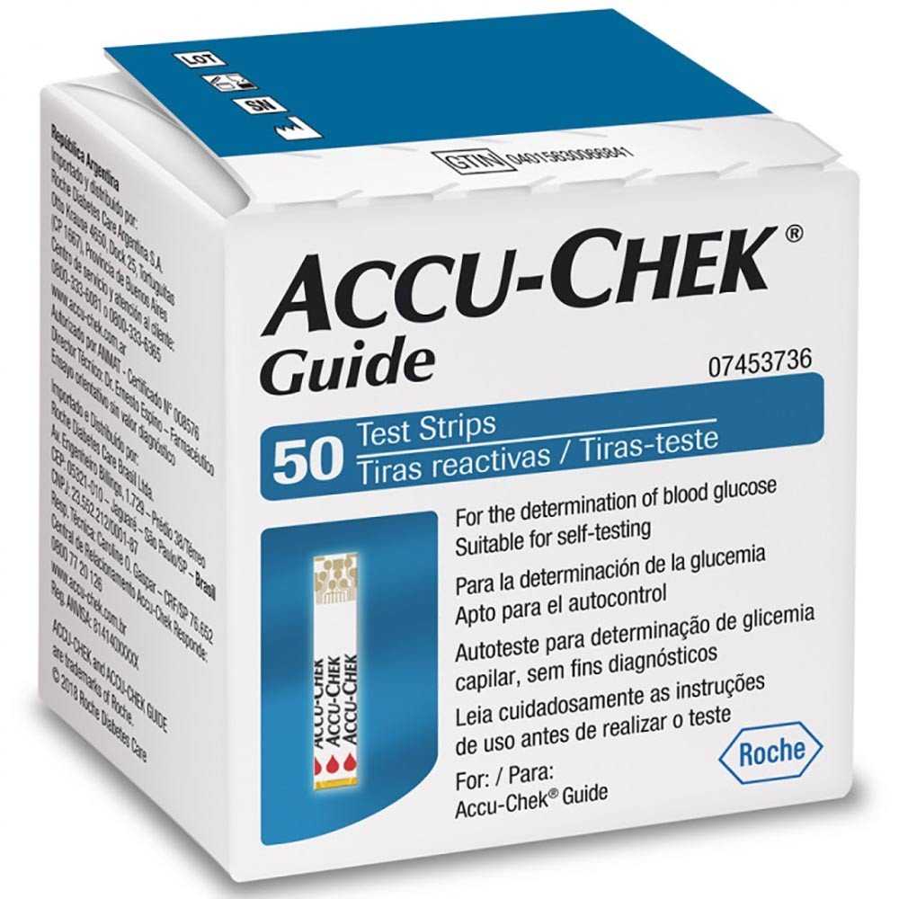 ACCU-CHEK GUIDE 50 TIRAS