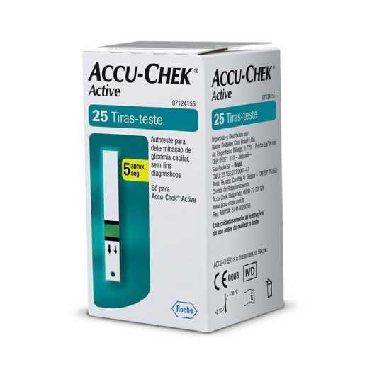 ACCU-CHEK ACTIVE 25 TIRAS