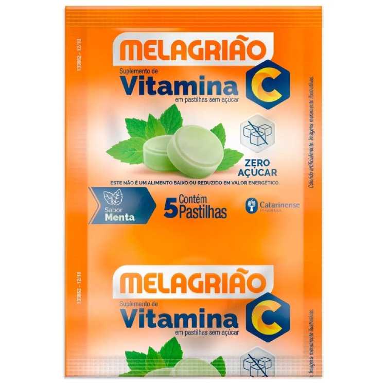 Melagrião Zero Açúcar 5 Pastilhas Menta