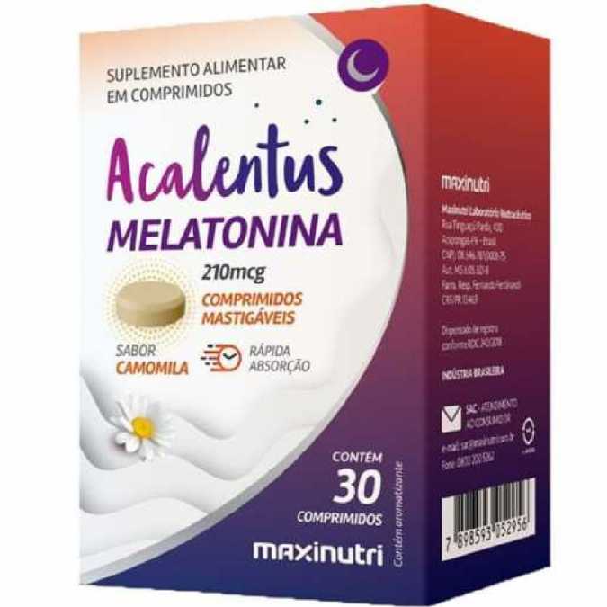 Acalentus Melatonina Camomila 30 Comprimidos