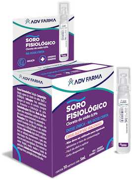 Soro Fisiológico 0,9% 10 Ampolas 5ml-Adv