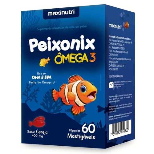 Peixonix Ômega 3 60 Cápsulas Mastigáveis