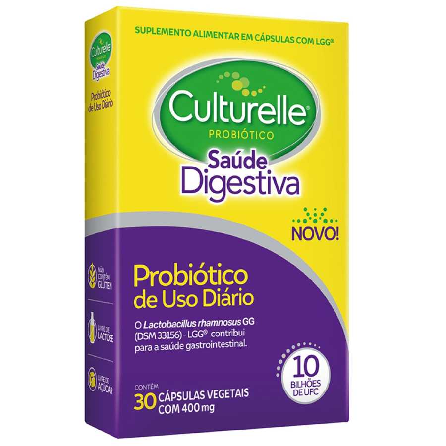 Culturelle Probiótico Saúde Digestiva 30 Cápsulas