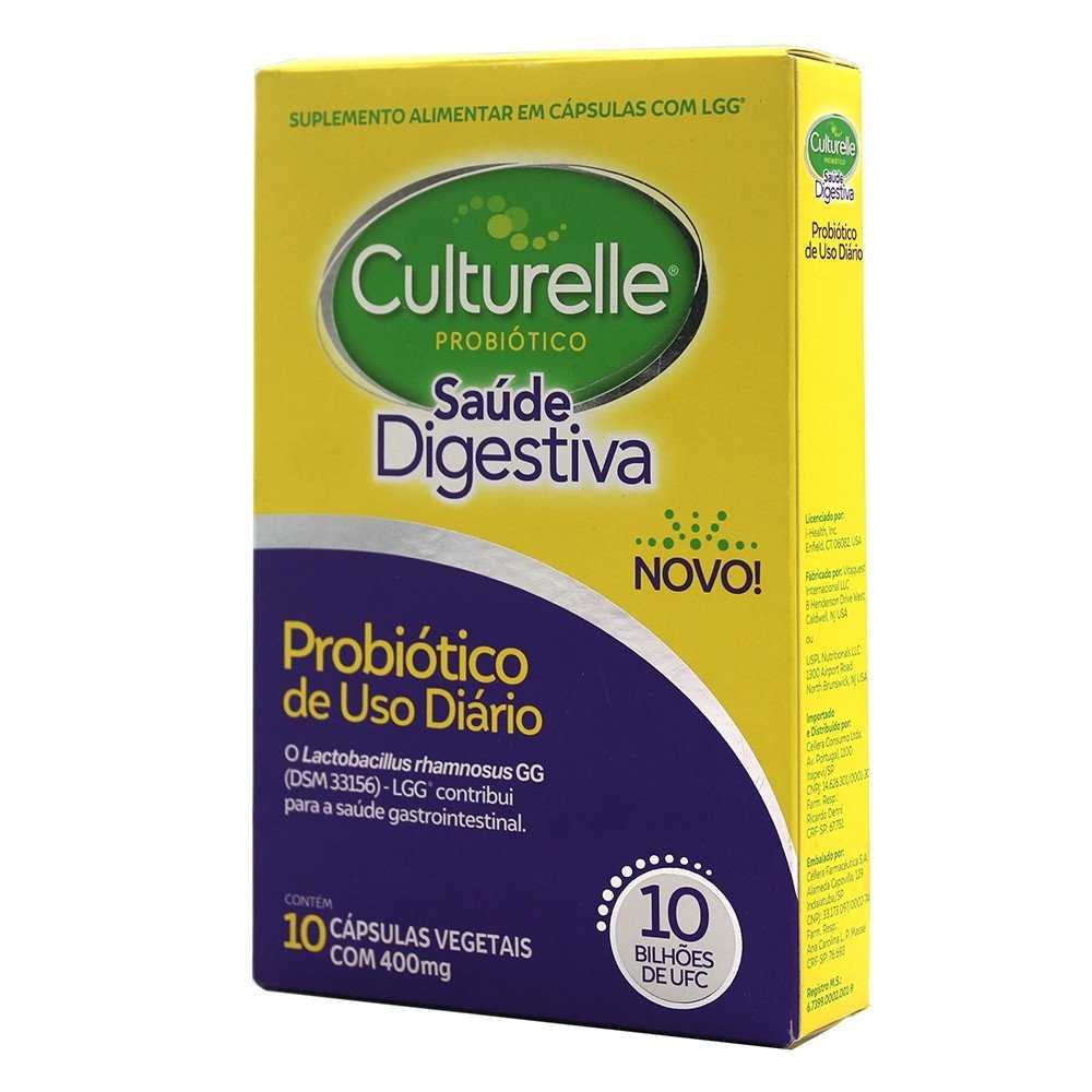 Culturelle Probiótico Saúde Digestiva 10 Cápsulas