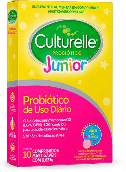 Culturelle Probiótico Jr 10 Comprimidos Mastigáveis