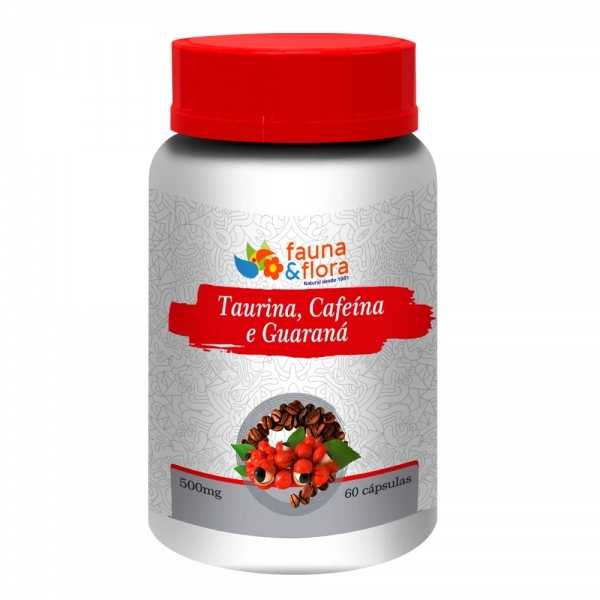 Taurina Cafeína Guaraná 60 Cápsulas-Fauna&Flora