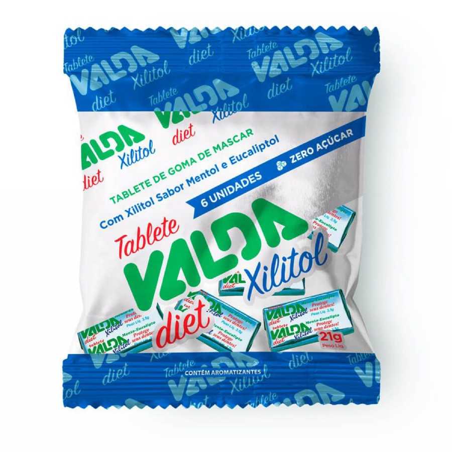 Valda Tabletes Diet Xilitol Sachê 6 Unidades 3,5g