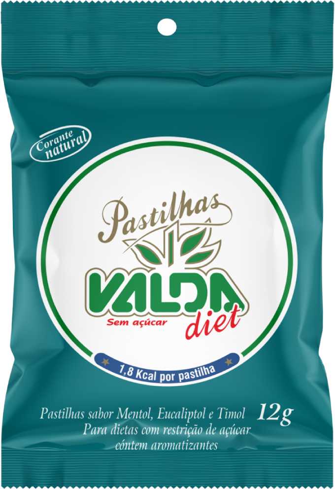 Valda Pastilhas Diet 12g Sachê