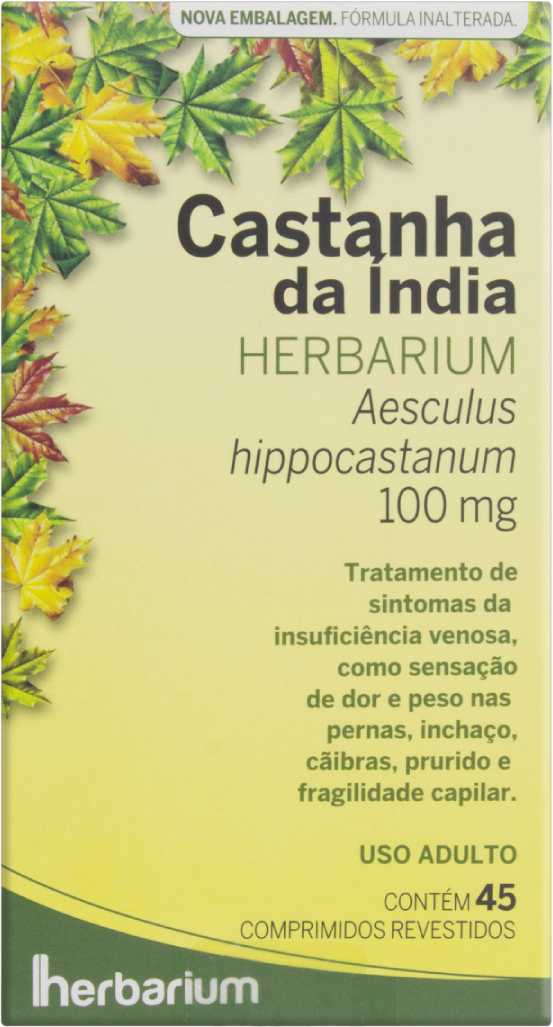 Castanha Da Índia 45 Comprimidos-Herbarium