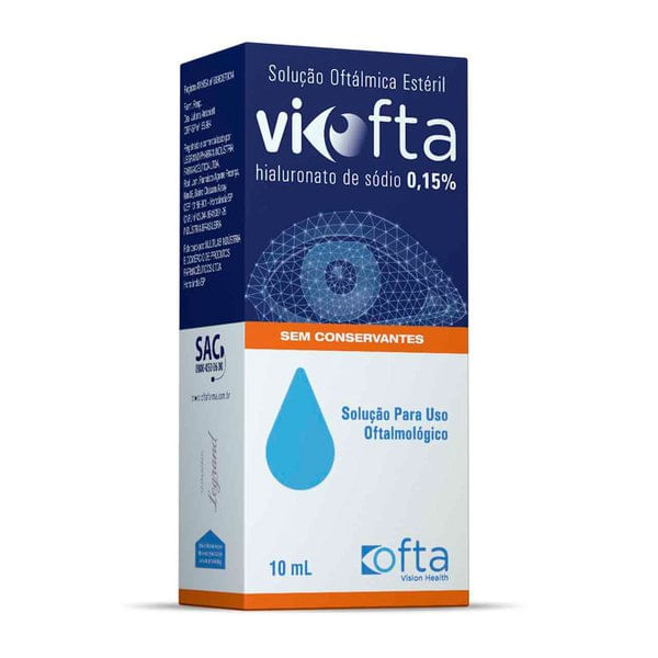 Viofta 0,15% Solução Oftálmica 10ml