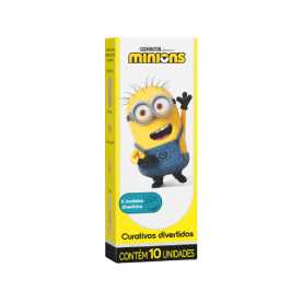 Curativo Cremer Flexível Minions 10 Unidades