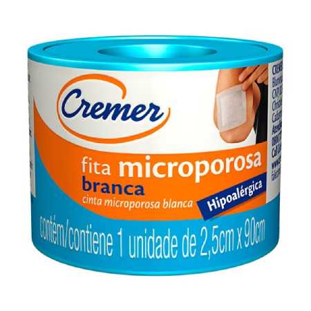 Fita Microporosa Cremer Branca 2,5cmX90cm