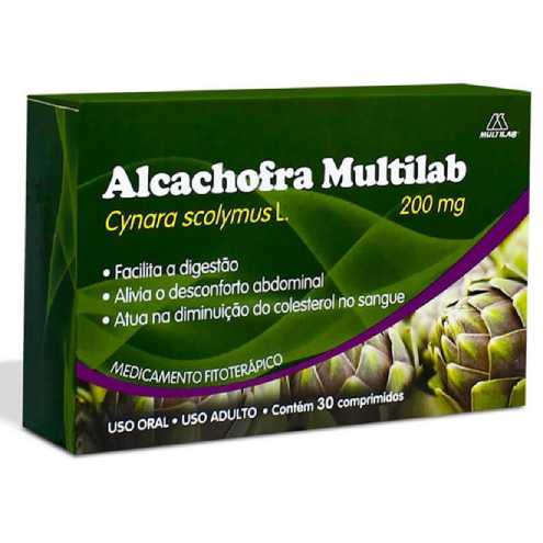 Alcachofra 200mg 30 Comprimidos-Multilab
