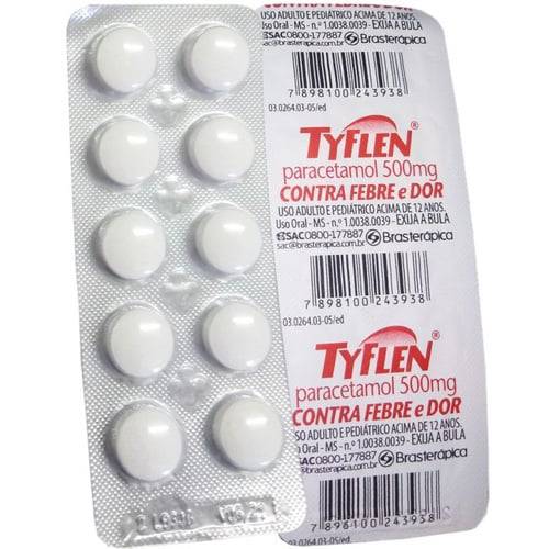 Tyflen 500mg 10 Comprimidos