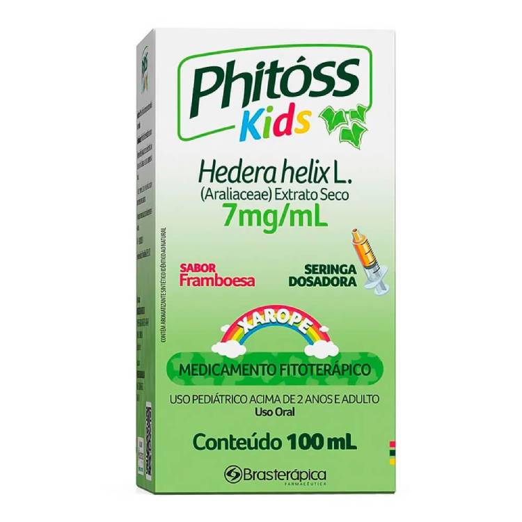Phitoss Kids Xarope 100ml Framboesa