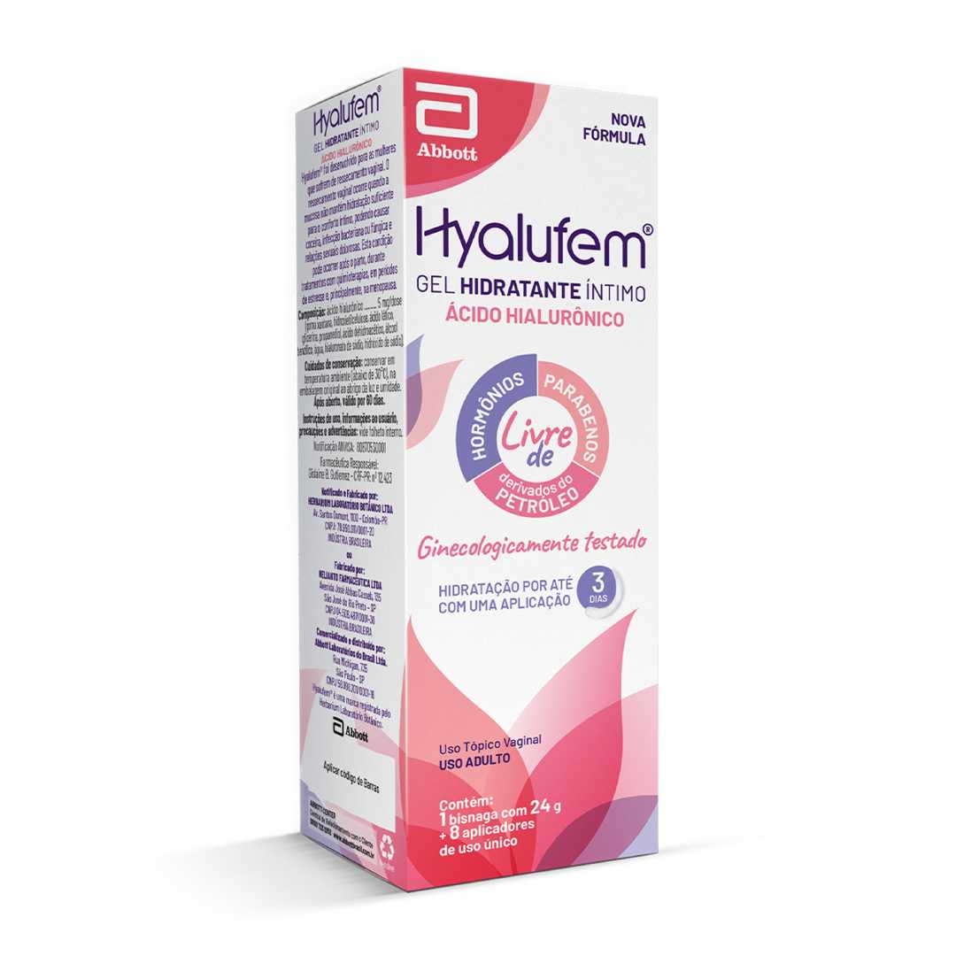 Hyalufem Gel Hidratante Vaginal 24g 8 Aplicadores