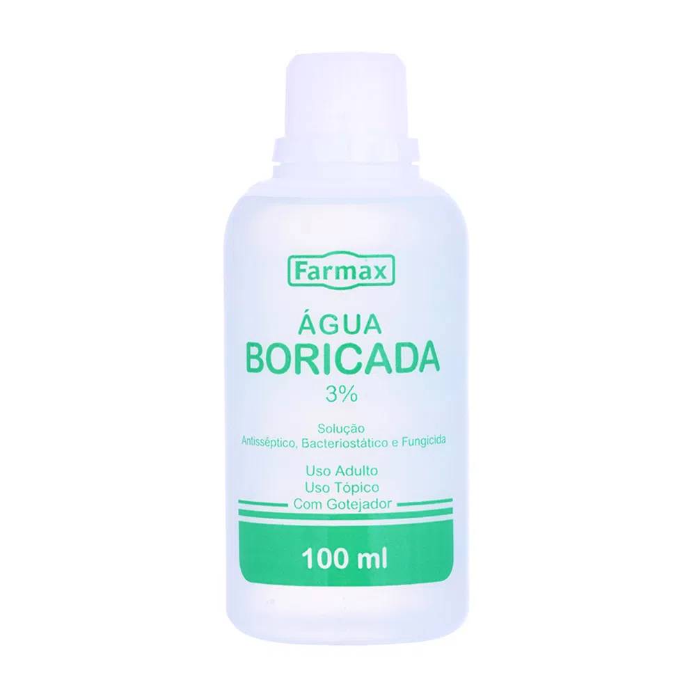 Água Boricada 3% 100ml-Farmax