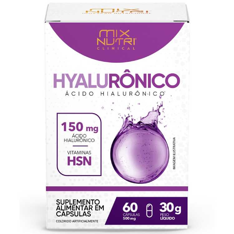 Ácido Hialurônico 60 Cápsulas-Mix Nutri