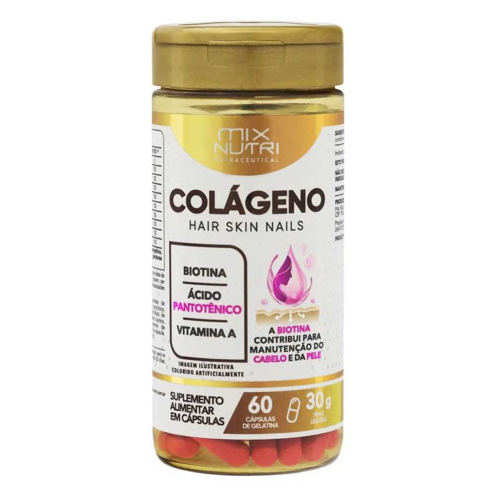 Colágeno+Hsn 60 Cápsulas-Mix Nutri