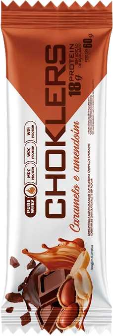 Choklers Protein 60g Caramelo Amendoim-Mix Nutri