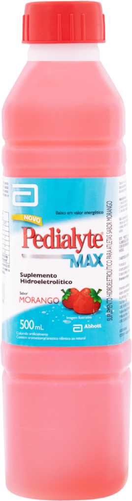 PEDIALYTE MAX 500ML MORANGO