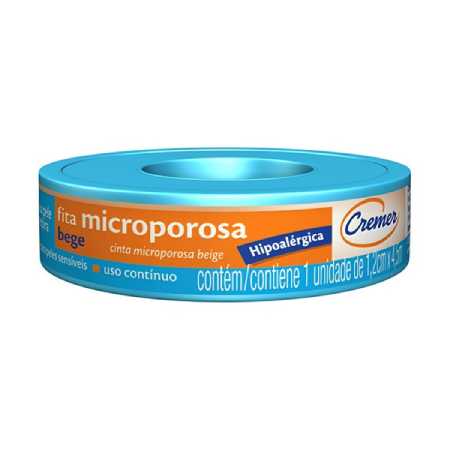 Fita Microporosa Cremer Bege 1,2cmX4,5m