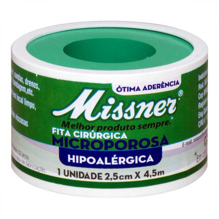 Fita Microporosa Missner 2,5cmX4,5m