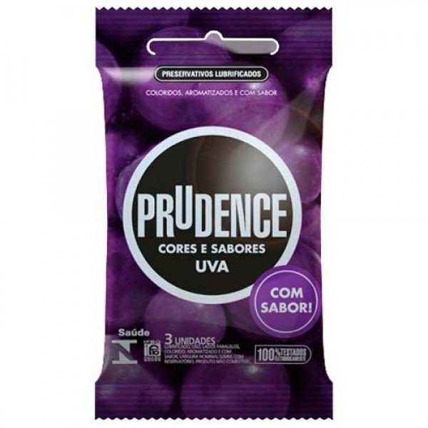 Preservativo Prudence Uva 3 Unidades