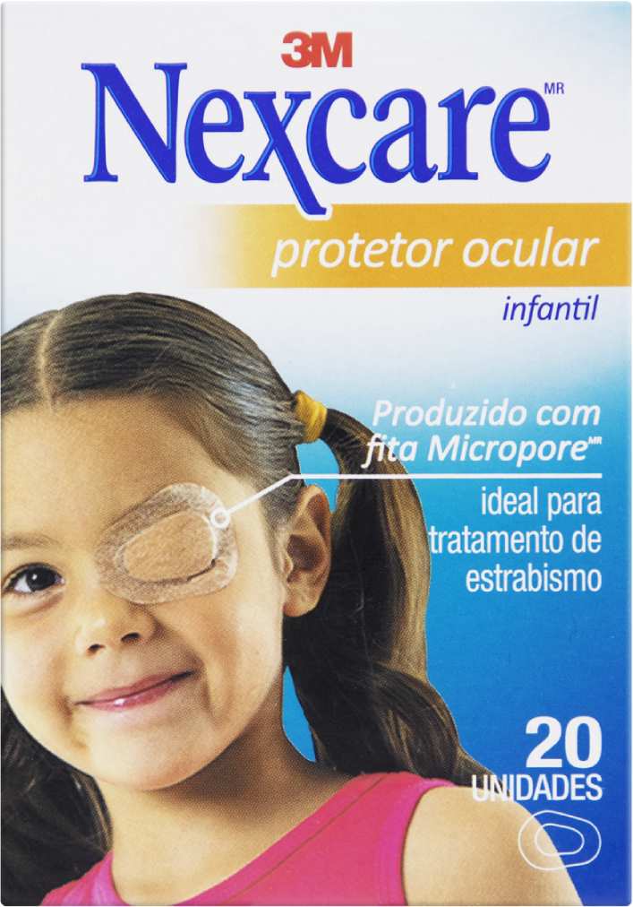 Protetor Ocular Infantil Nexcare 20 Unidades
