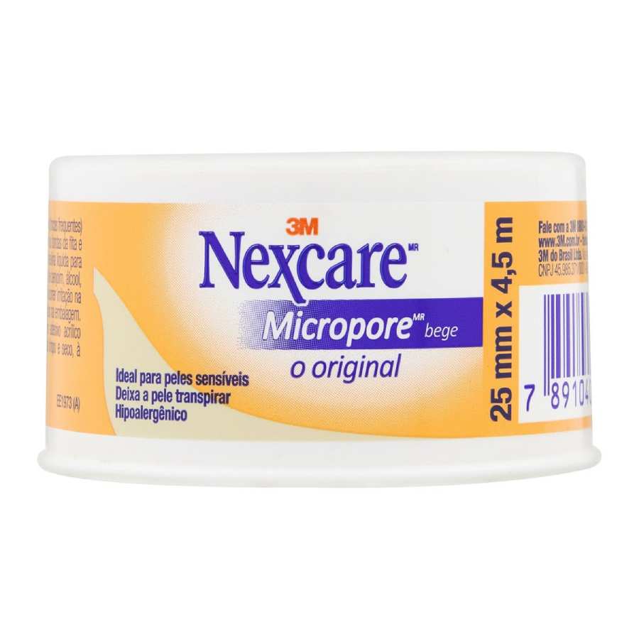 Esparadrapo Nexcare Micropore 25mmX4,5m Bege