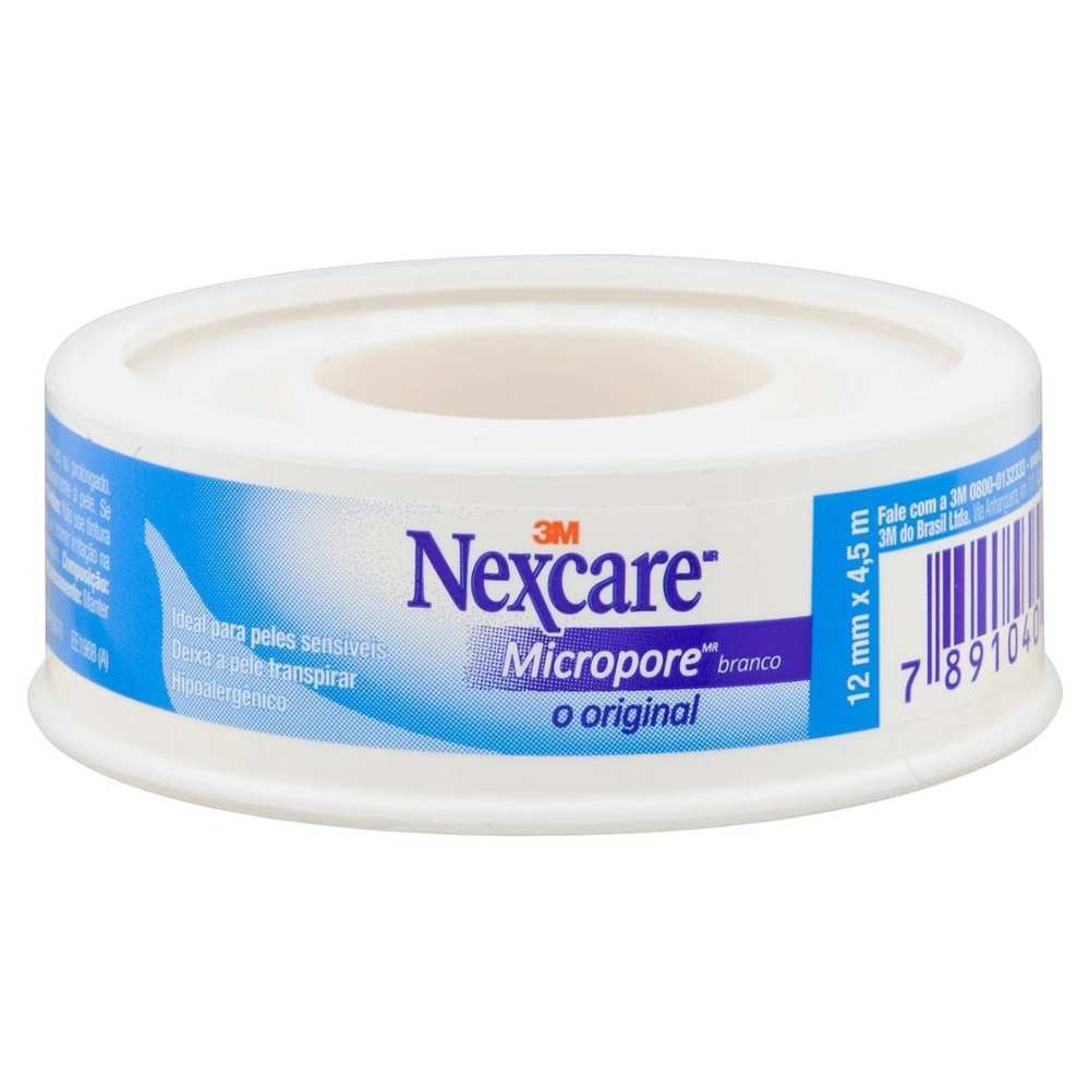 Esparadrapo Nexcare Micropore 12mmX4,5m Branco