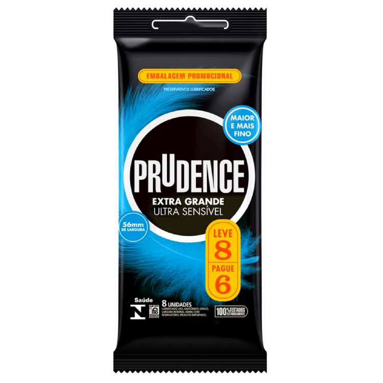 Preservativo Prudence Extra Grande 8 Unidades