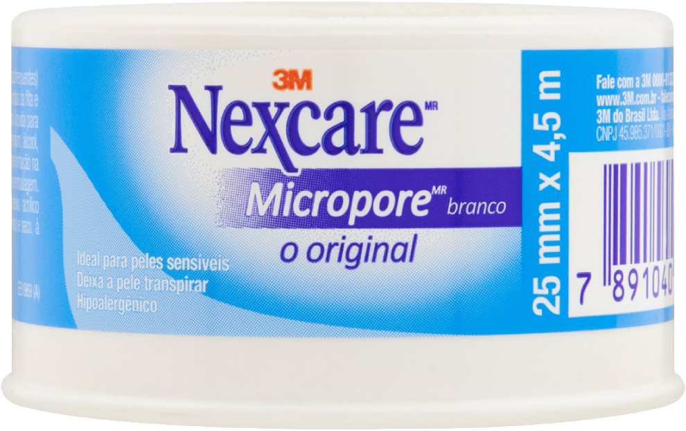 Esparadrapo Nexcare Micropore 25mmX4,5m Branco