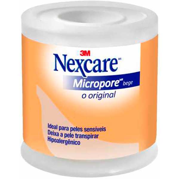 Esparadrapo Nexcare Micropore 50mmX4,5m Bege
