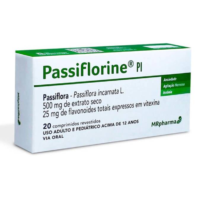 Passiflorine PI 500mg 20 Comprimidos