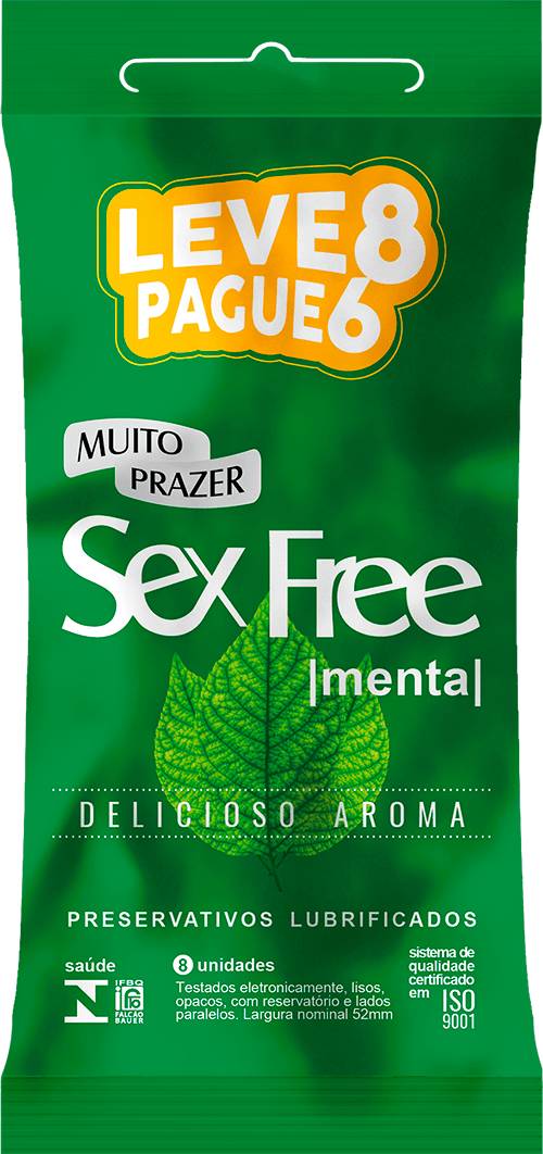 Preservativo Sex Free Menta 8 Unidades