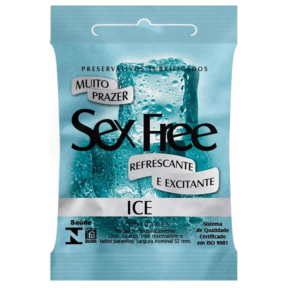 Preservativo Sex Free Ice 3 Unidades